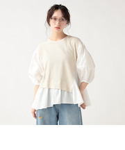 アシメ ドッキング プルオーバー