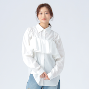 フリルビスチェ セットシャツ