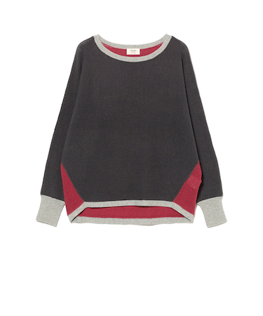 ドルマン 配色 プルオーバー