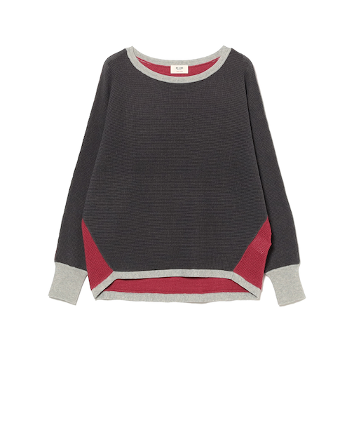 ドルマン 配色 プルオーバー