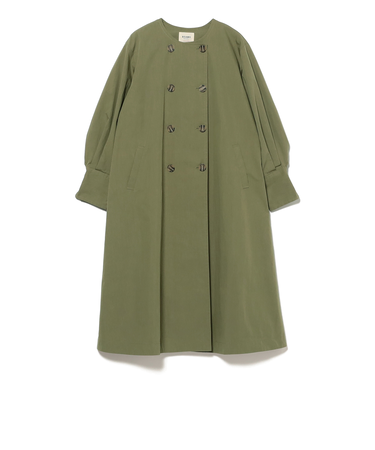 後ボタン ロングコート