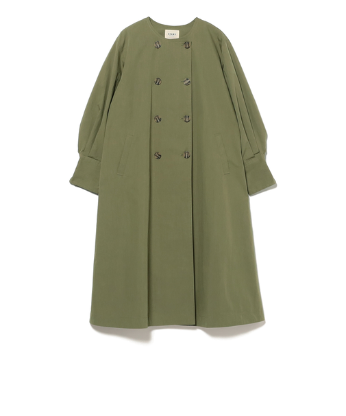 後ボタン ロングコート