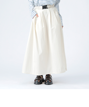 撥水 ナイロン ガチャベルト スカート