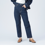 デニム テーパードパンツ