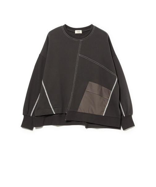 パッチワーク 切り替え プルオーバー