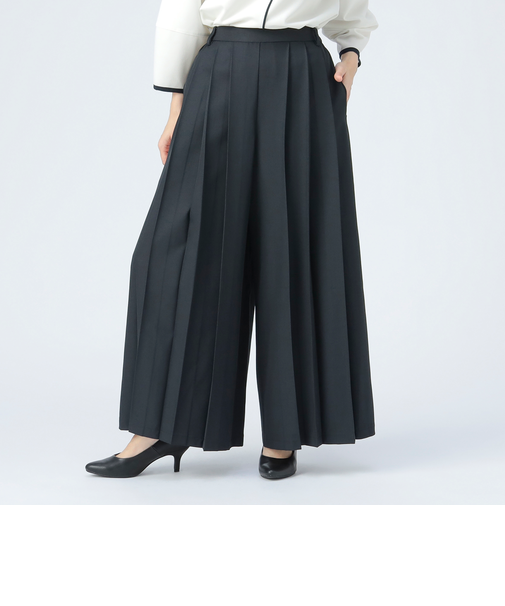 プリーツ デザイン パンツ