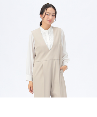 フロントレース ブラウス