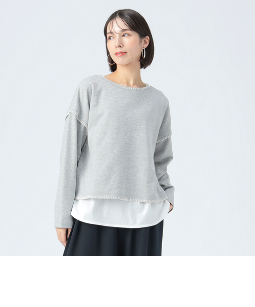 ブランケット刺繍 プルオーバー