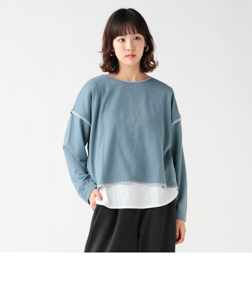 ブランケット刺繍 プルオーバー