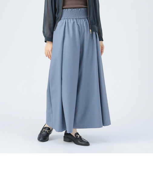 タック ワイドパンツ