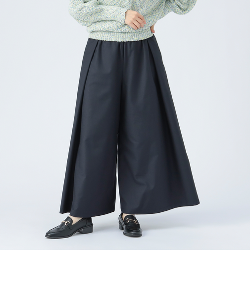タック ワイドパンツ