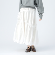 アシンメトリー ドロスト バルーンスカート