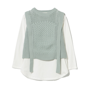 バスケット編み ベスト（セットアイテム）