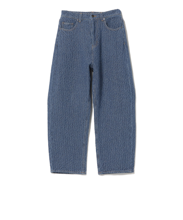 ジャカード デニム パンツ