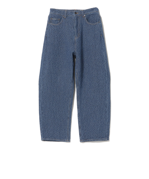 ジャカード デニム パンツ