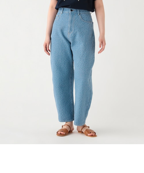 ハイウエストTIERED FRINGEフレアデニムパンツ｜マークスタイラー