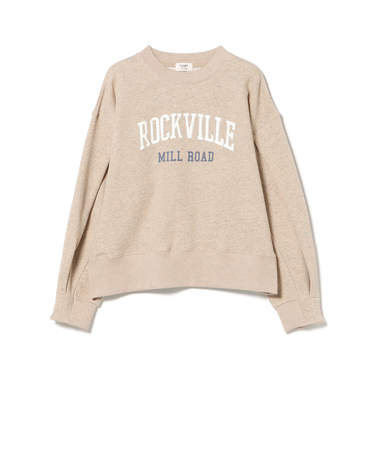 ネップ 裏毛 ロゴ プルオーバー