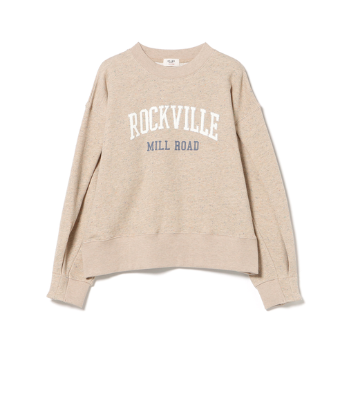 ネップ 裏毛 ロゴ プルオーバー