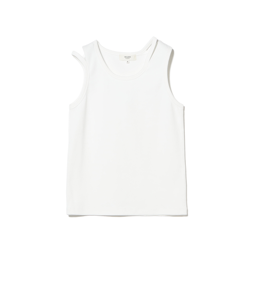 アシンメトリー カットアウト タンクトップ