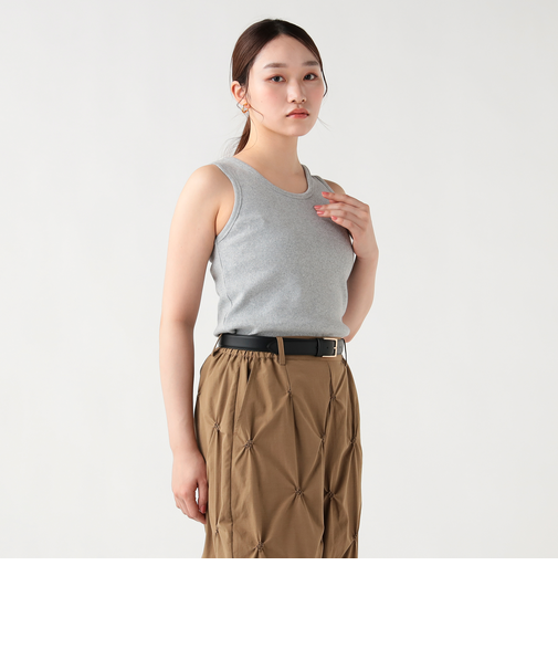 アシンメトリー カットアウト タンクトップ