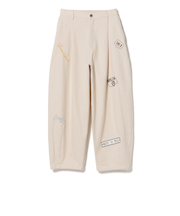 ロゴプリント 刺繍 パンツ