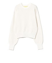 配色リバーシブル ニットプルオーバー