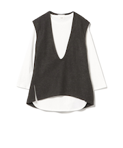 Vネックベスト×ロングスリーブT（セットアイテム）