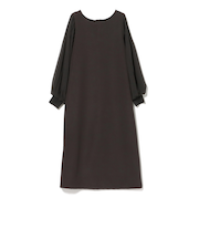 袖 プリーツ ワンピース