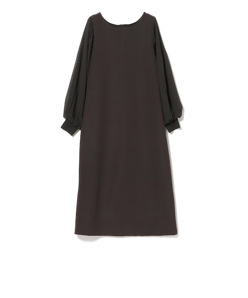 袖 プリーツ ワンピース