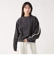 サイドライン ロゴ スウェット