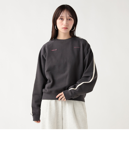 サイドライン ロゴ スウェット