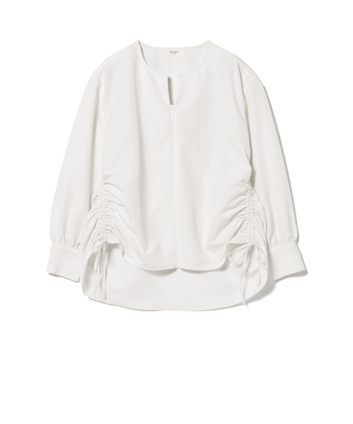 サイドシャーリング ブラウス