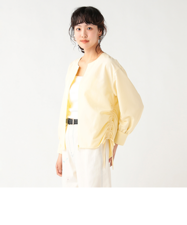 サイドシャーリング ブラウス