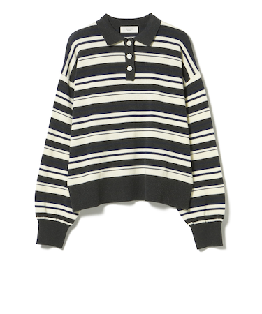 マルチボーダー ポロニット プルオーバー