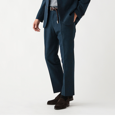 デニムプリント シアサッカー スラックス（セットアップ対応）