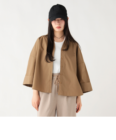 スキッパー ワイドスリーブ シャツ