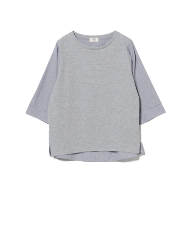 ワッフル × ストライプ プルオーバー