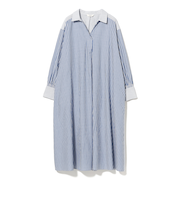 クレイジー フレア シャツワンピース