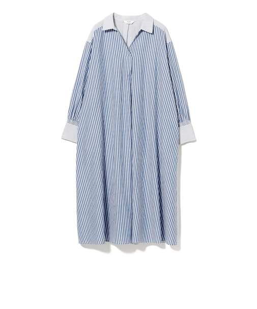 クレイジー フレア シャツワンピース