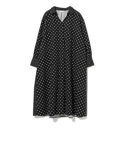 クレイジー フレア シャツワンピース