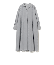 クレイジー フレア シャツワンピース