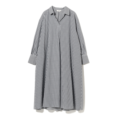 クレイジー フレア シャツワンピース