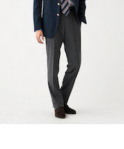 トロピカルウール ベーシックノープリーツ スラックス