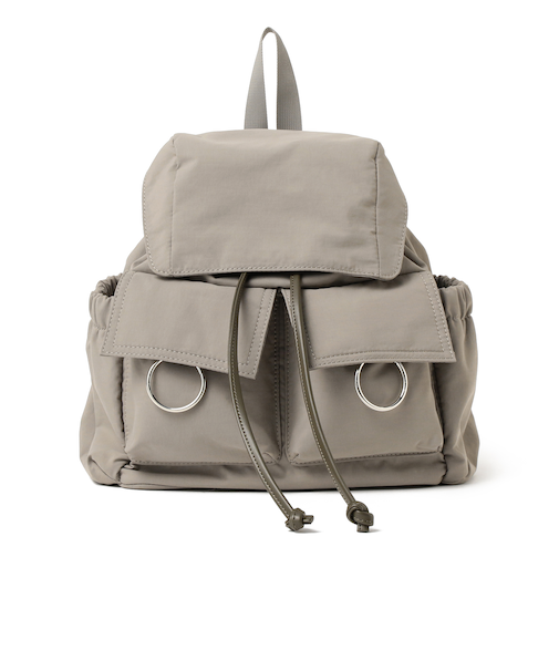 ダブルポケット 巾着 リュック