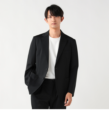 トリアセテート ポンチ 2ボタン ジャケット（セットアップ対応）