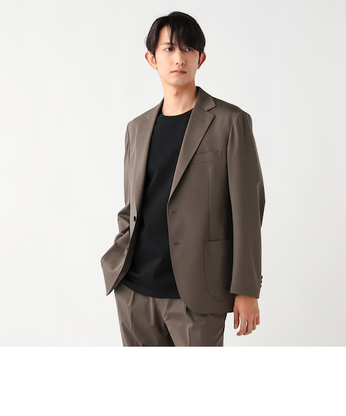 トリアセテート ポンチ 2ボタン ジャケット（セットアップ対応）