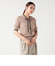 配色 ボウタイ プルオーバー