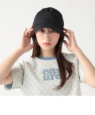 エンボス デニム キャップ