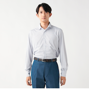 カノコ プリント カッタウェイカラー シャツ