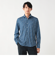 カノコ プリント カッタウェイカラー シャツ